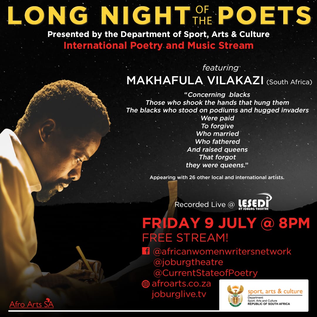 International Poetry And Music Virtual Event To Be Hosted At The Joburg Theatre